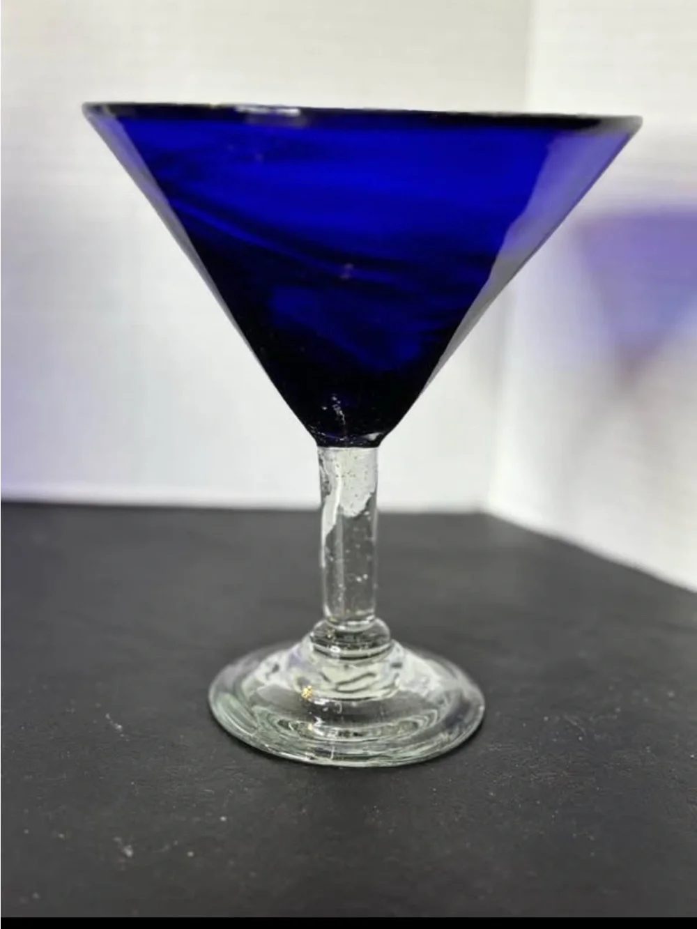 Lot of 5 Different Cobalt Blue Glass Pieces pre-owned
